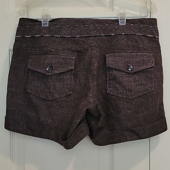 FRESH WEST Black Lightweight Denim Sailor Shorts Size 5 - Picture 5 of 6